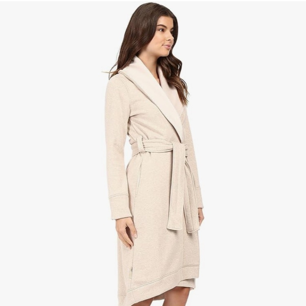 NWT UGG Women’s Duffel Robe, cream size M - Picture 5 of 10